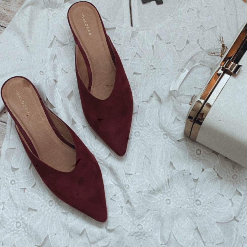 Halogen Red Tori Mules - Picture 2 of 10